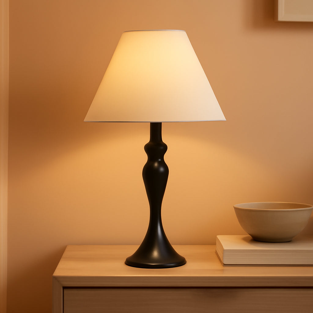 Cordless Table Lamp Rechargeable Touch Dimmable Black