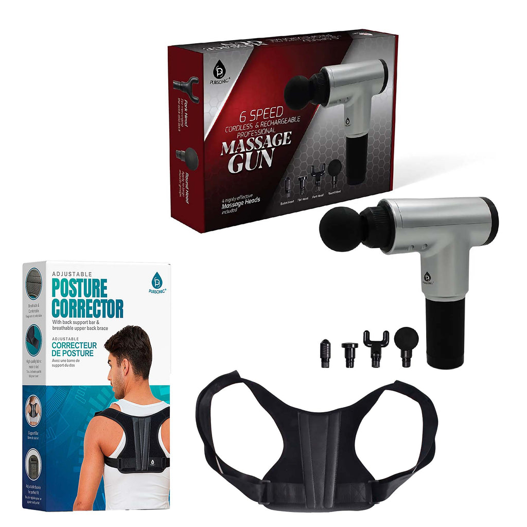 Ultimate Recovery Bundle: Massage Gun & Posture Corrector