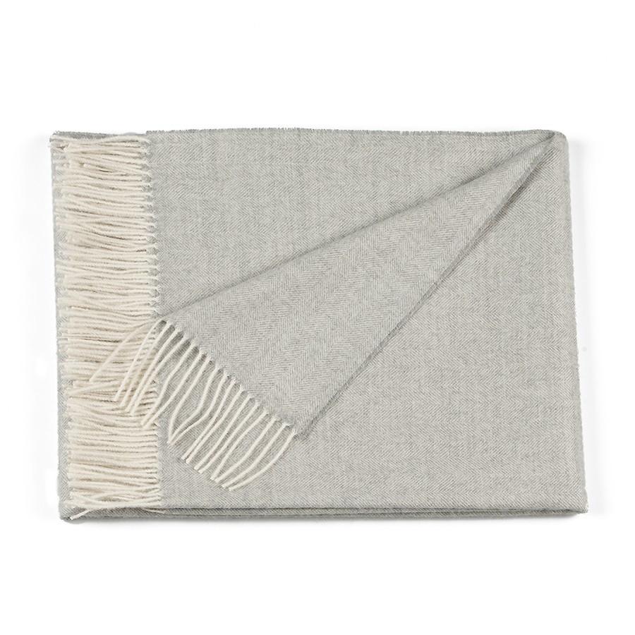 Herringbone Premium Baby Alpaca Artisan Throw Blanket