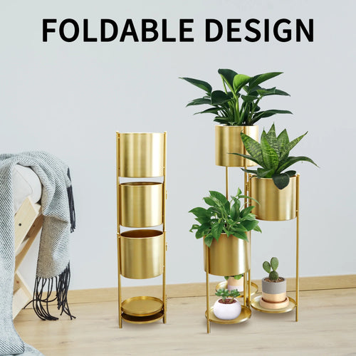 35.5'' High Metal Plant Stand 6 Tier 6 Potted Indoor Flower Pot Stand Holder