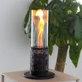 15.3"H Spiral Flame Fireplace